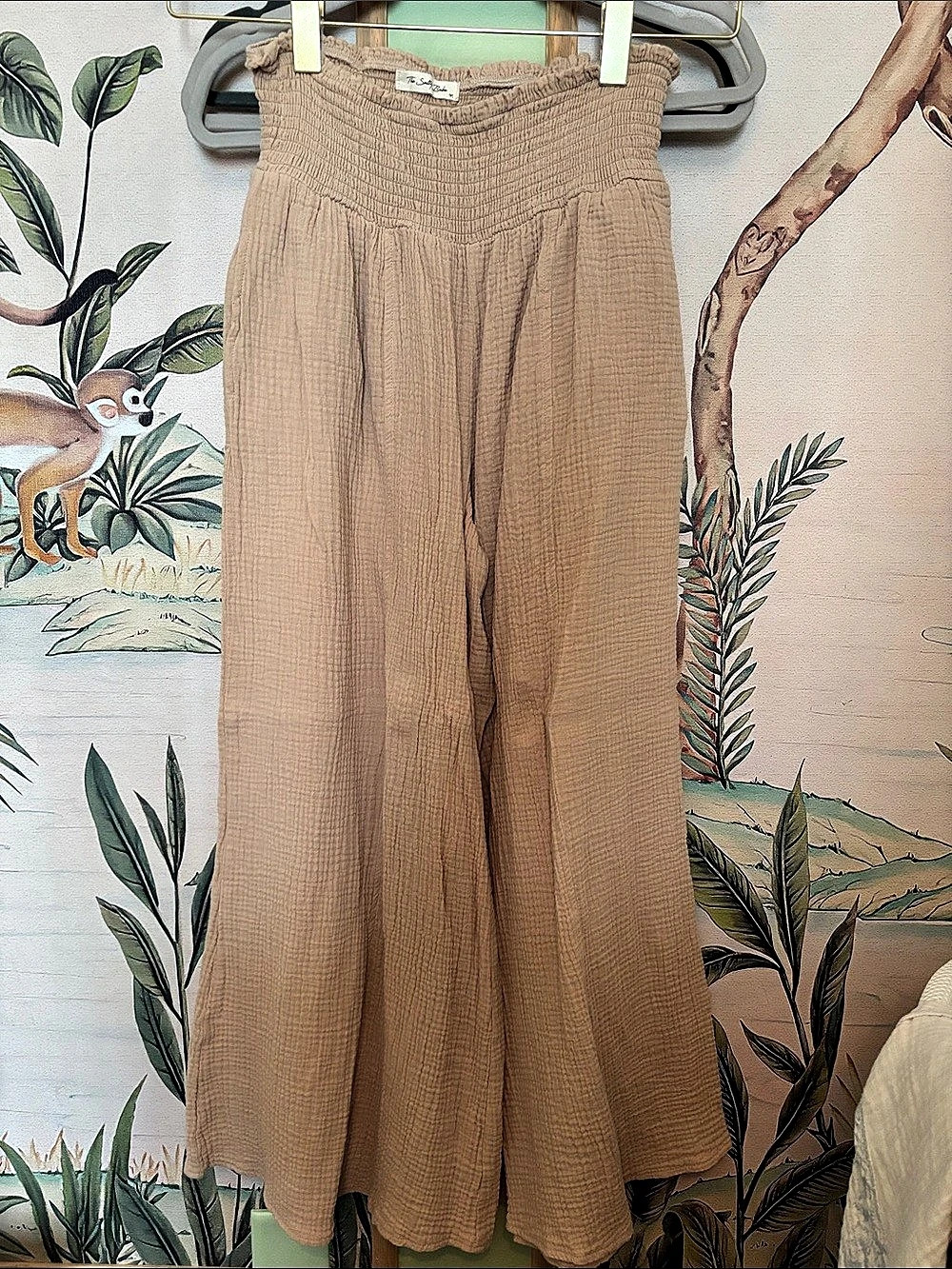 The Salty Babe Wide Leg Pants in Brown